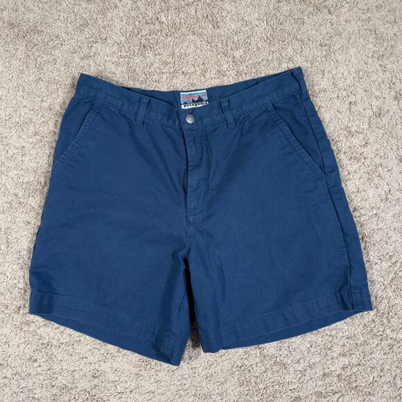 Patagonia Heritage Stand-Up Shorts 34 Navy Blue 6” Hiking Canvas - Picture 1 of 10
